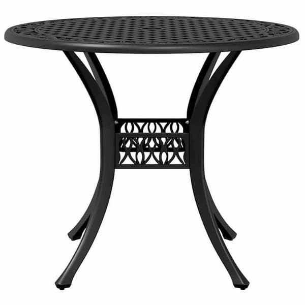 Maison Exclusive - Bistro sæt 3 stk sort støbt aluminium Svart