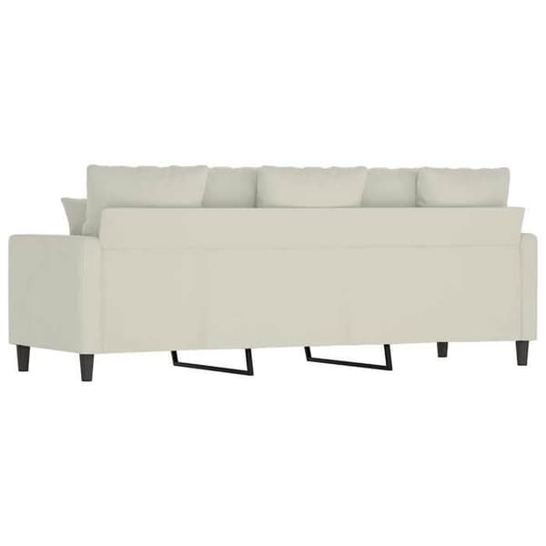 Maison Exclusive - 3-paikkainen sohva, kerma 180 cm sametti Grädde