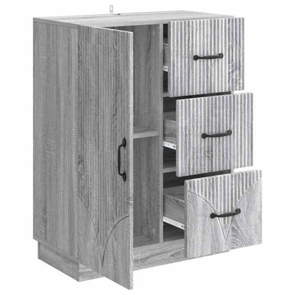 Maison Exclusive - Buffet Sonoma grå 66 x 34,5 x 87 cm Ingeniørtræ