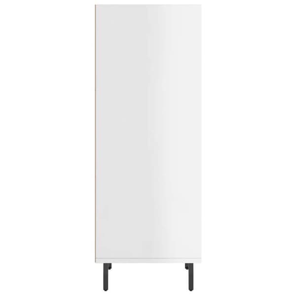 Maison Exclusive - Hvid glans buffet 34,5x32,5x90 cm ingeniørtræ Vit