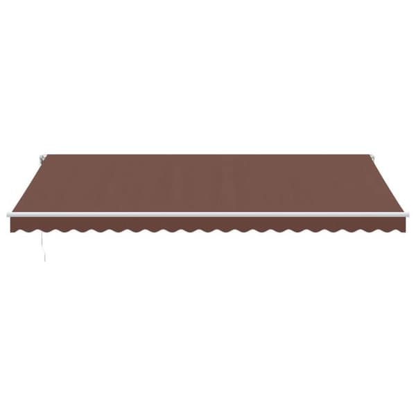 Maison Exclusive - Automatisk indtrækbar markise brun 500x350 cm