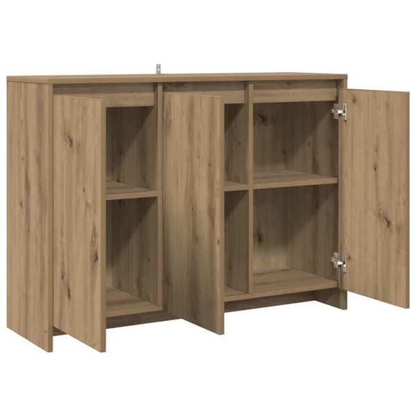 Maison Exclusive - Buffet i håndlavet egetræ 102x33x75 cm i ingeniørtræ