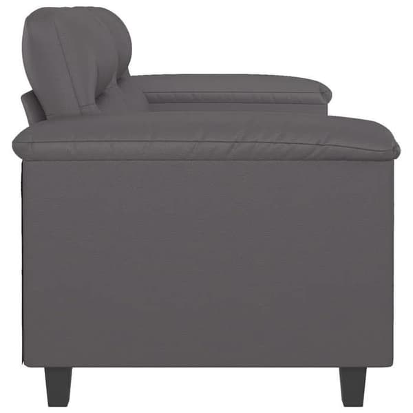 Maison Exclusive - 2-paikkainen harmaa sohva 120 cm keinonahkaa