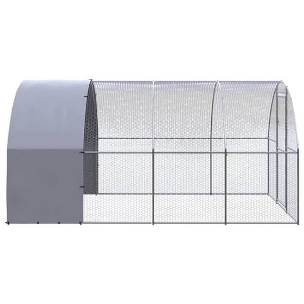 Maison Exclusive - Utomhus hönshus 3x4x2 m Galvaniserat stål