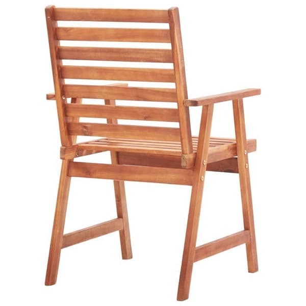 Maison Exclusive - Utomhusmatstolar set om 6 i massivt akacia