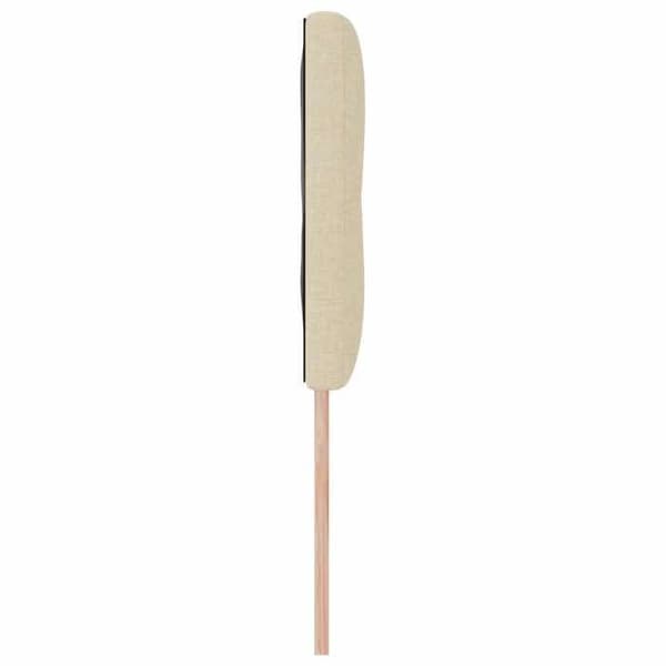 LED-sänggavel - EXKLUSIV HEM - 144 cm - Creme polyester - Justerbar höjd - Inbyggd USB LED Grädde