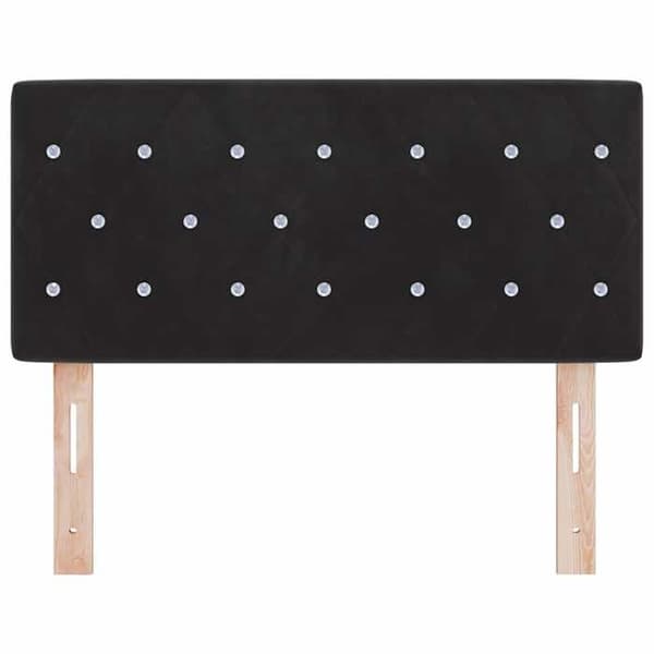 Maison Exclusive - Svart sänggavel 90 cm Sammet