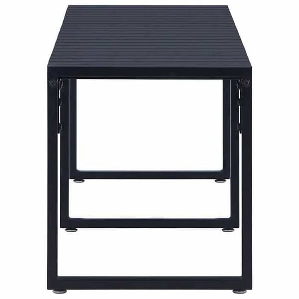 Maison Exclusive - Puutarhapenkki 180 cm PS-paneeli Musta