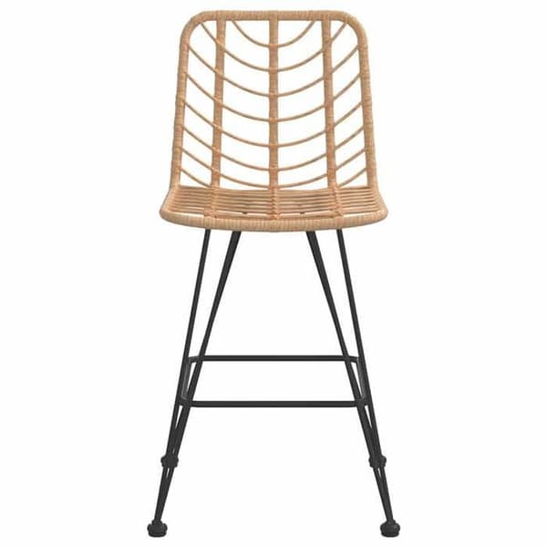 Maison Exclusive - Barstolar set om 2 45x56x103,5cm Flätad resin och stål Ej specificerat