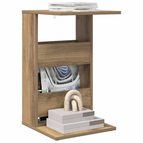Sidebord - MAISON EXCLUSIVE - Håndlavet eg - Spånplader - 40 x 35 x 60,5 cm - Moderne