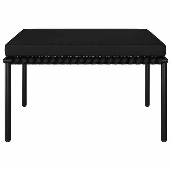 Maison Exclusive - Havegruppe 3 stk med puder Sort PVC