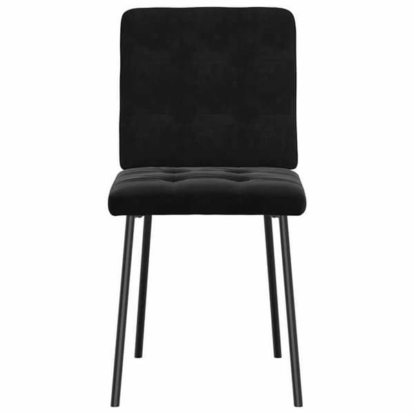 Maison Exclusive - Ruokatuolit 2 kpl Musta Sametti