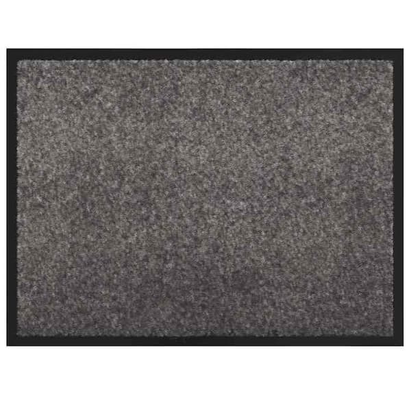 Dörrmatta - EXKLUSIV HEM - Teddy - Ljusgrå - 60 x 80 x 1,2 cm - Halkfri Ljusgrått