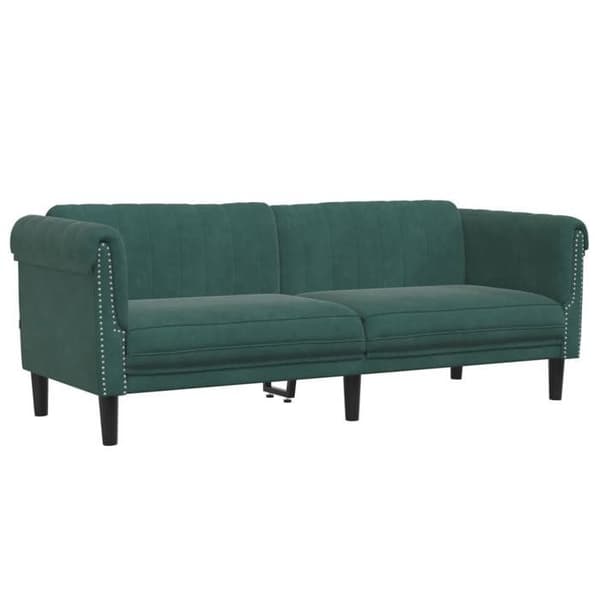 Maison Exclusive - Sæt af 2 sofaer i mørkegrøn velour