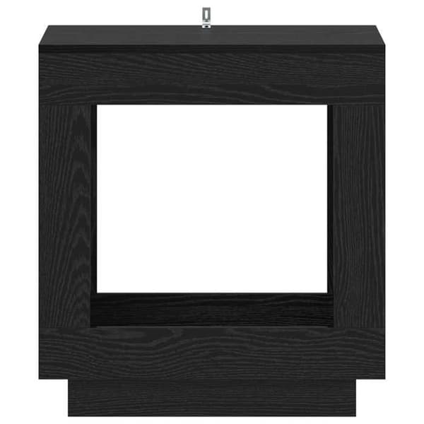 Sidebord - MAISON EXCLUSIVE - 60 x 40 x 65 cm - Sort eg - Ingeniørtræ - Rektangulær svart ek