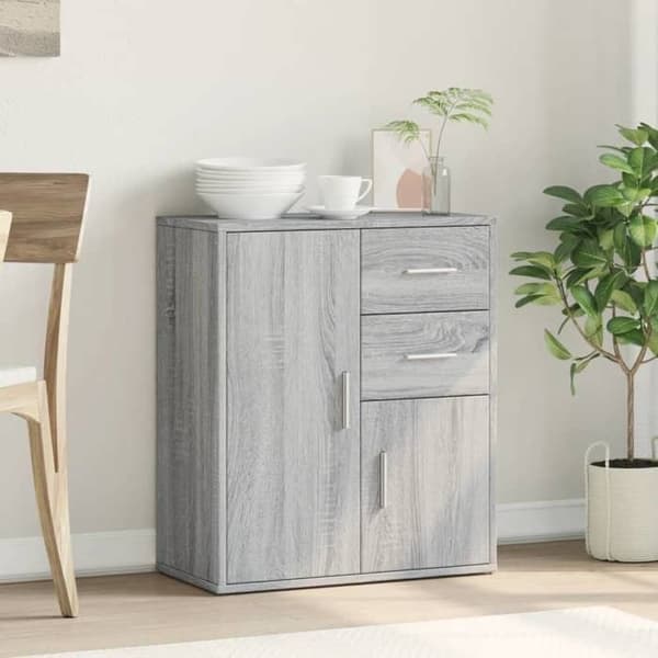 Maison Exclusive - Buffé Sonoma grå 60x31x70 cm ingenjörsträ