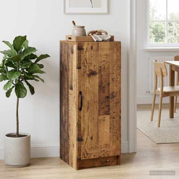 Maison Exclusive - Buffet i gammelt træ 33 x 34,5 x 87 cm ingeniørtræ