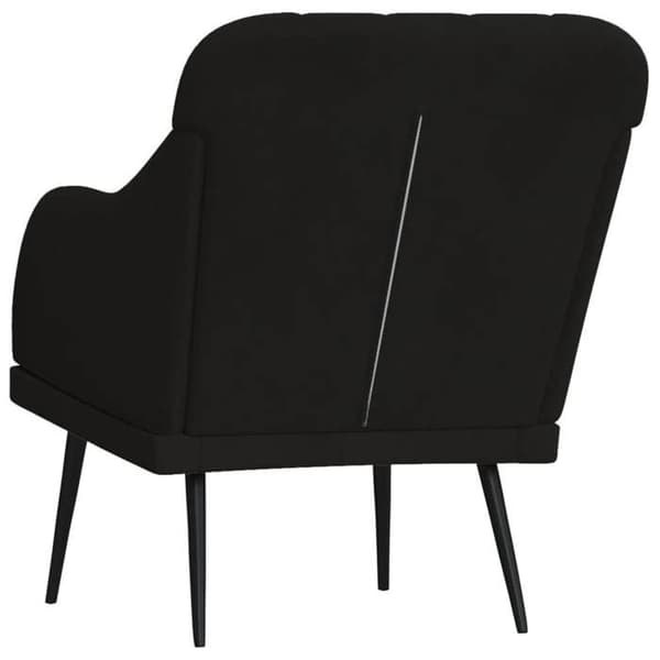 Maison Exclusive - Musta nojatuoli 63x76x80 cm sametti