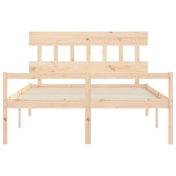Lit - Maison Exclusive - 160x200 cm - Massiv træ - Sædehøjde 45 cm