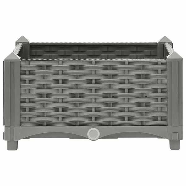 Maison Exclusive - Hævet seng 40x40x23 cm Polypropylen ljusgrått