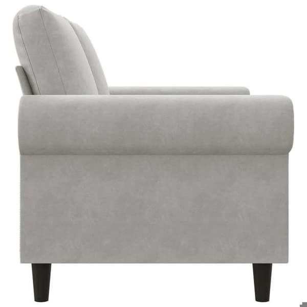 Maison Exclusive - Vaaleanharmaa 2-paikkainen sohva 120 cm Sametti