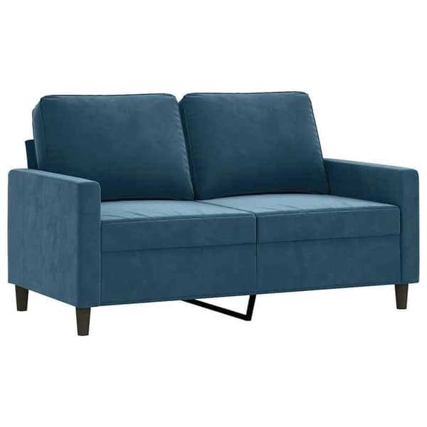 Maison Exclusive - 2-paikkainen sininen sohva 120 cm samettia Blå