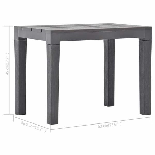 Maison Exclusive - Trädgårdsbänkar set om 2 Moka Plast