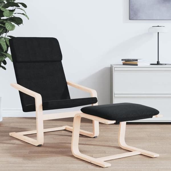 Maison Exclusive - Avkopplingsstol Svart Tyg