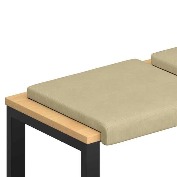 Maison Exclusive - Bänkdyna 2 st sammetstyg Grågrön Djup 35 cm
