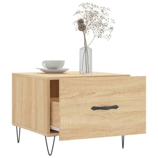 Maison Exclusive - Soffbord Ek sonoma 50x50x40 cm Ingenjörsträ