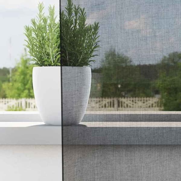 Maison Exclusive - Gardiner i voile med ringar 2 st svart Svart