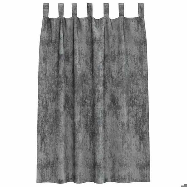 Gardiner - EXKLUSIV HEM - Sammet - 2 st - Grå - 175 x 140 cm - Mörkläggande Grå