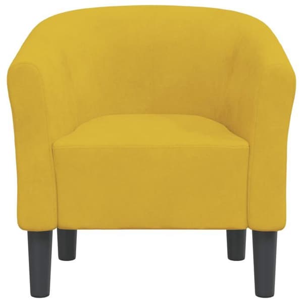 Maison Exclusive - Keltainen samettinen cabriolet-tuoli