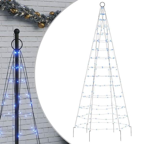 Maison Exclusive - LED-julgran 200 LED blå 180 cm