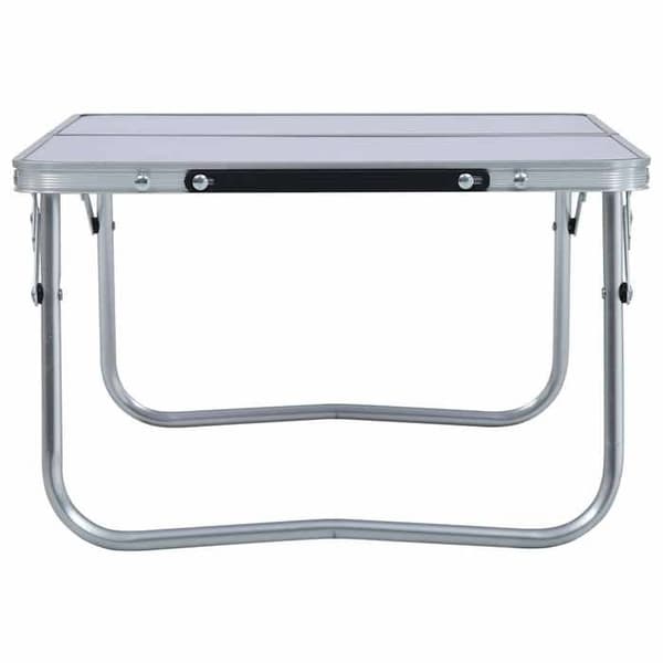 Maison Exclusive - Fällbord för camping Vit Aluminium 60x40 cm Vit