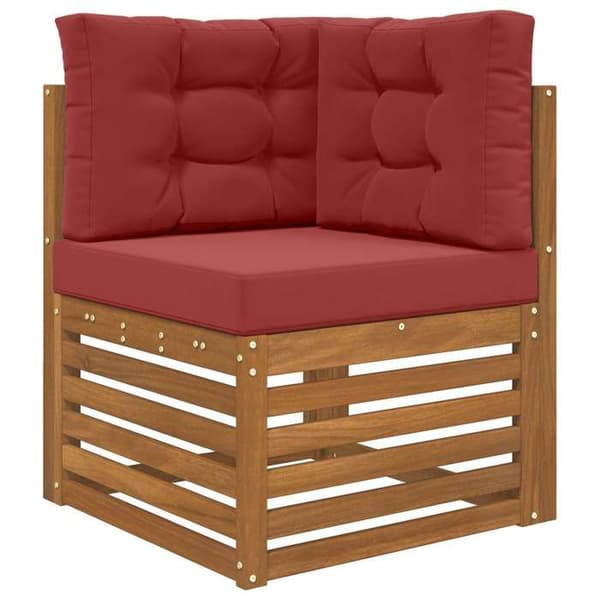 Maison Exclusive - Udendørs sofa pude Polyester Bordeaux 60 x 60 cm Bordeaux