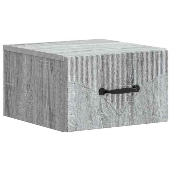 Maison Exclusive - Sonoma harmaa seinähyllyyöpyöre 34,5 x 33 x 20 cm