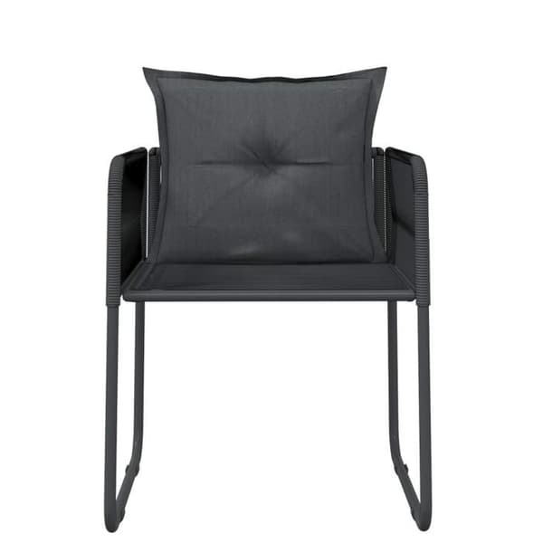 Maison Exclusive - Have spisebordssæt 7 dele Sort