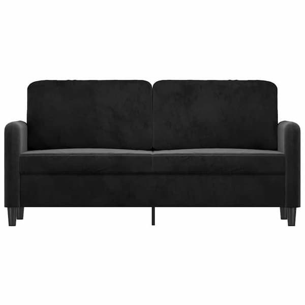 Maison Exclusive - Soffa 2-sits Svart 140 cm Sammet