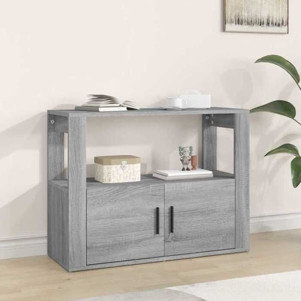 Maison Exclusive - Buffet Sonoma grå 80x30x60 cm Ingeniørtræ