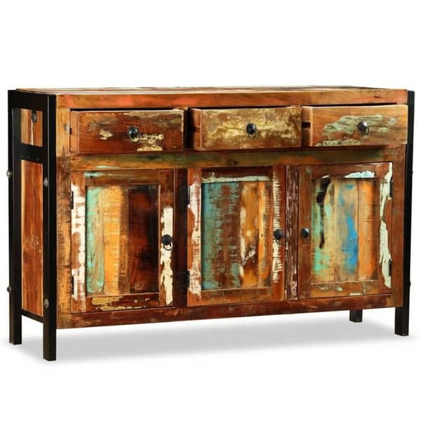 Maison Exclusive - Buffé i massivt återvunnet trä 120x35x76 cm