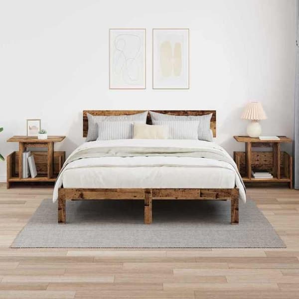 Maison Exclusive - TV-møbel 2 stk. Antik træ Ingeniørtræ