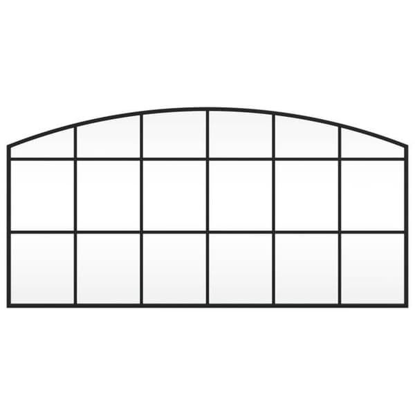 Maison Exclusive - Svart väggspegel 100x50 cm järnbåge