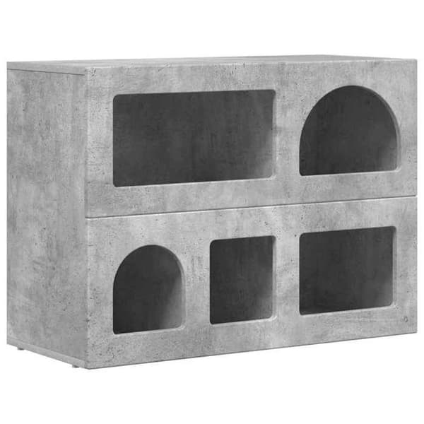 Maison Exclusive - Buffet ELST Grå beton 80,5 x 35 x 59 cm Ingeniørtræ