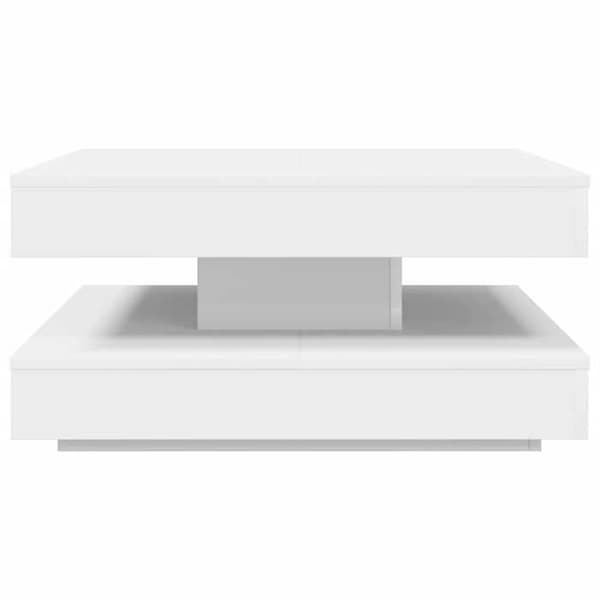 Bord - EKSKLUSIV HUS - 360° roterende - Hvid - 70x70x34,5 cm - Underlagring Vit