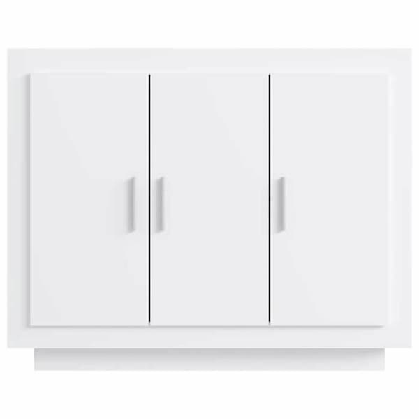 Maison Exclusive - Hvidt buffet 92x35x75 cm ingeniørtræ Vit