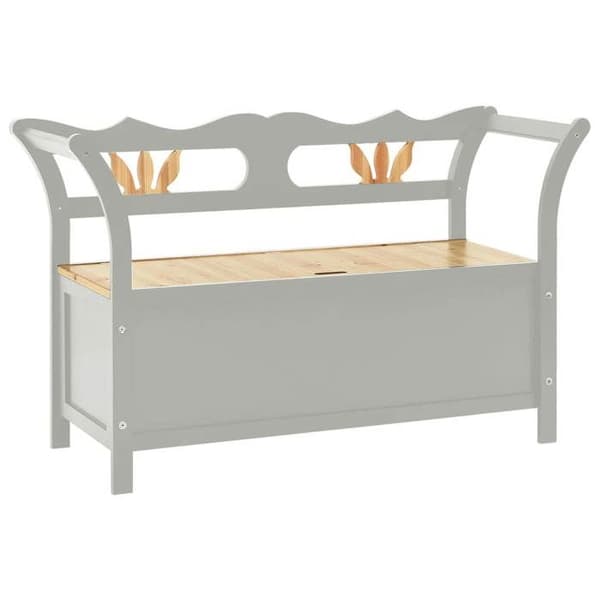 Maison Exclusive - Bænk Grå 107x45x75,5 cm Solid Fyrretræ
