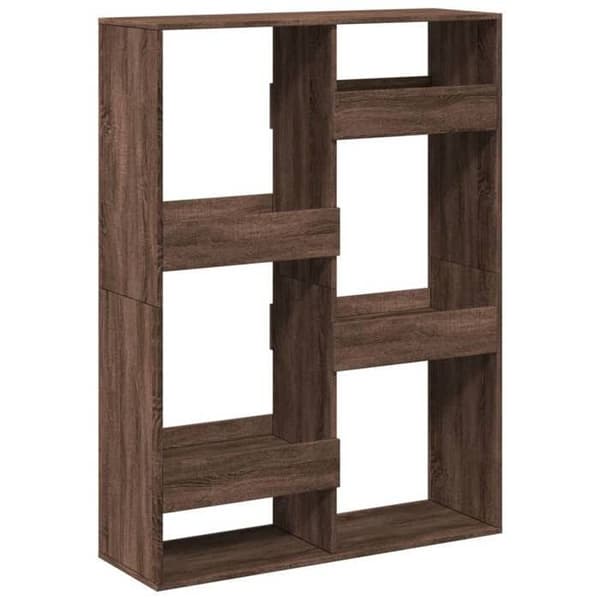 Maison Exclusive - Skillevæg i brunt egetræ 100x33x135cm ingeniørtræ