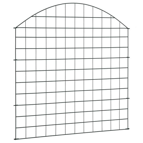 Maison Exclusive - Båge trädgårdsstängselset 77,5x78,5 cm grön Grön