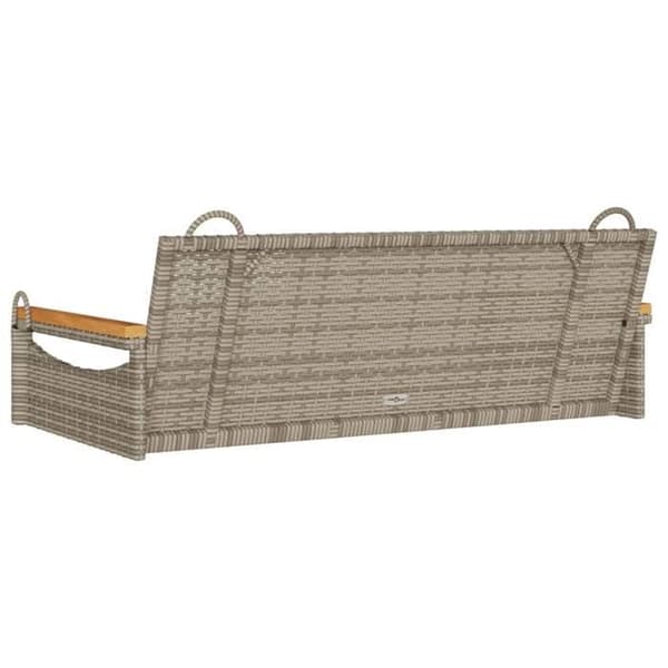 Maison Exclusive - Grå hängsoffa 109x62x40 cm flätad resin
